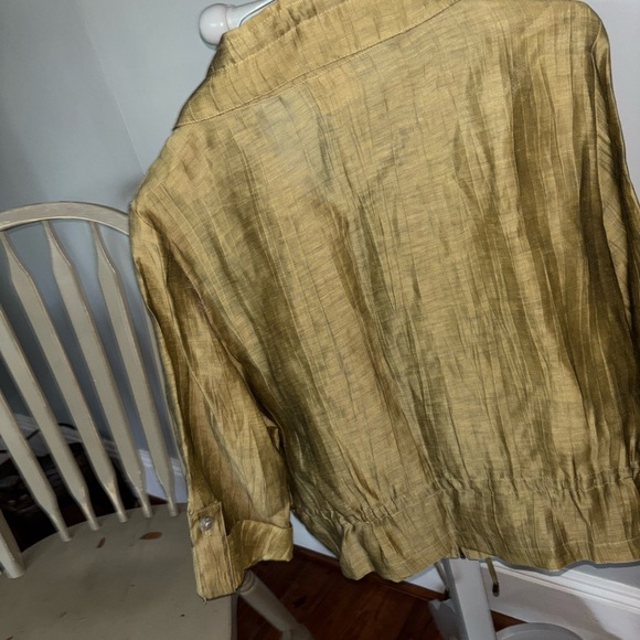 Ruby Rd. Women's Sz 16. Gold  Utility Zip Jacket - Picture 7 of 7